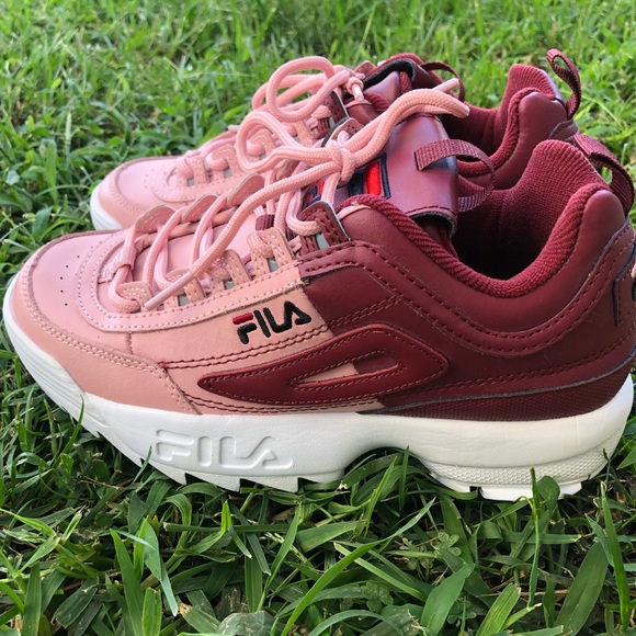 fila disruptor heel height
